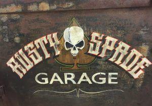 Vintage Shop Truck Logo - Vintage Truck Door Art Weathered Shop Truck Logo