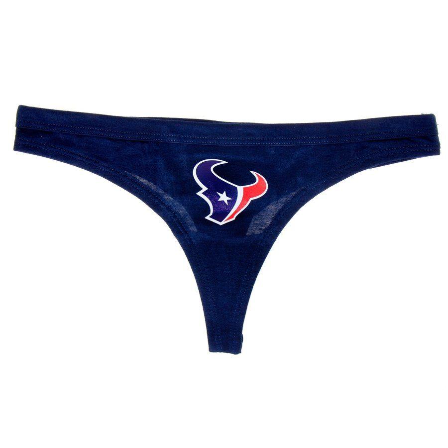 Houston Texans Logo - Women's Concepts Sport Navy Houston Texans Solid Logo Thong