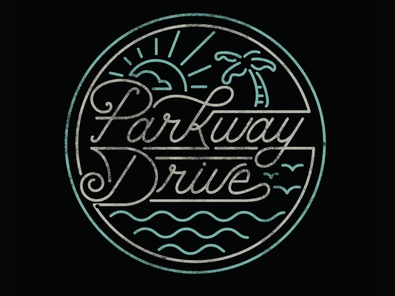 Parkway Drive Logo - Parkway Drive (On Vacation) by District North: Media & Design Studio
