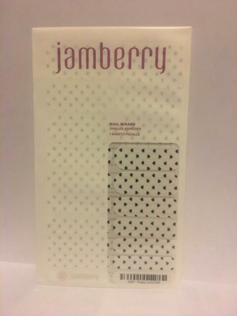 Small Jamberry Logo - Jamberry A937 Puppy Love Sheet of Retired Nail Wraps Small Blue