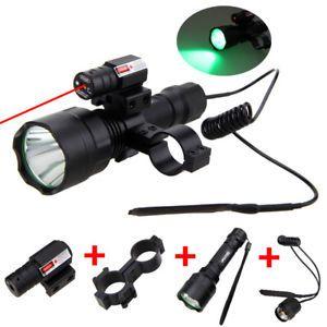 L and G with a Red Dot Logo - Tactical Red Dot Laser+5000LM Green/Red LED Flashlight Torch Light ...