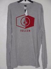 L and G with a Red Dot Logo - Boy's Big Youth Volcom Long Sleeve Shirt Red / Dot Logo L | eBay
