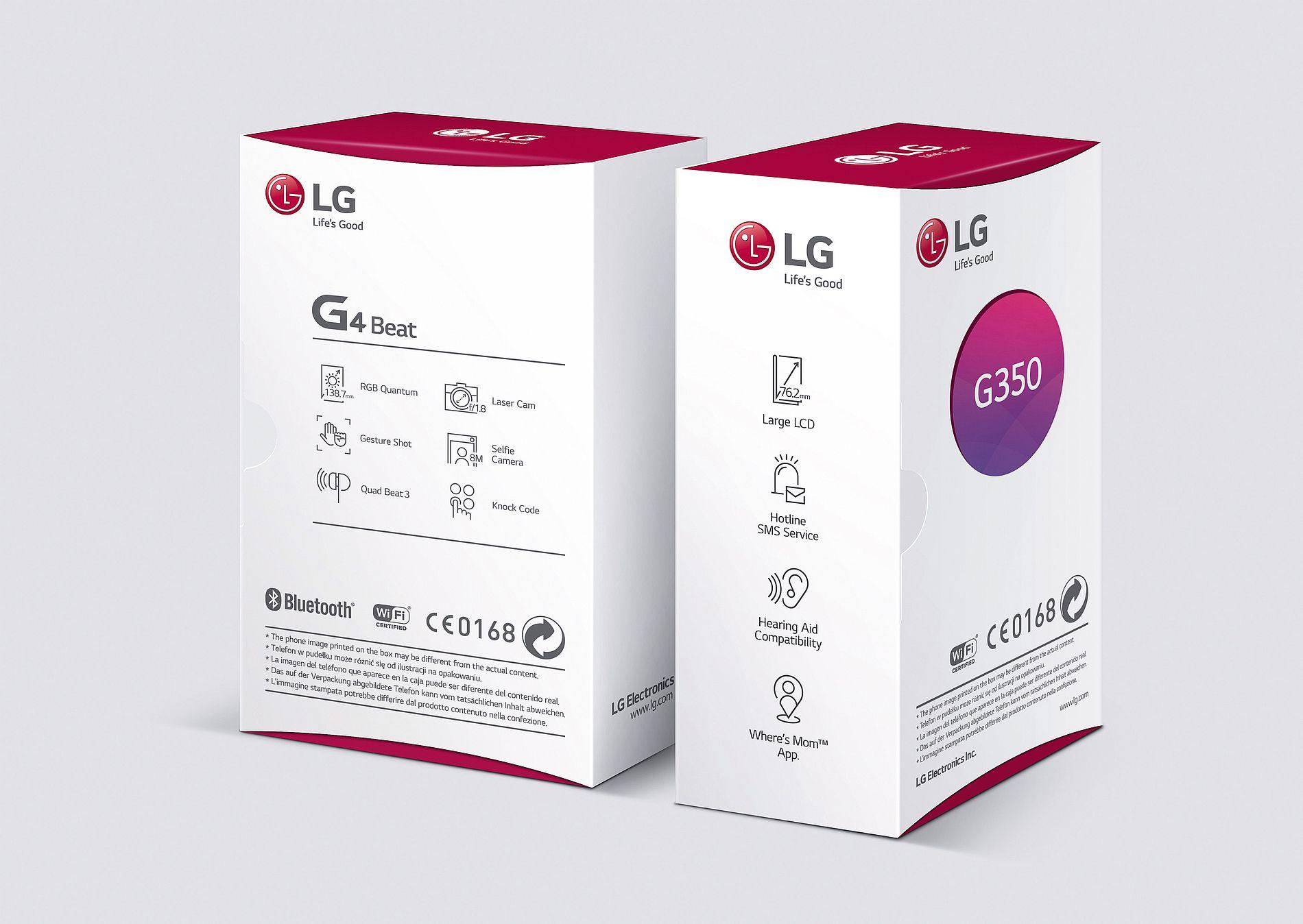 L and G with a Red Dot Logo - Red Dot Design Award: LG USP Pictogram