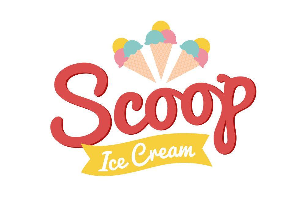 Scoops Ice Cream Logo - Scoop Ice Cream Parlour | LC Studio