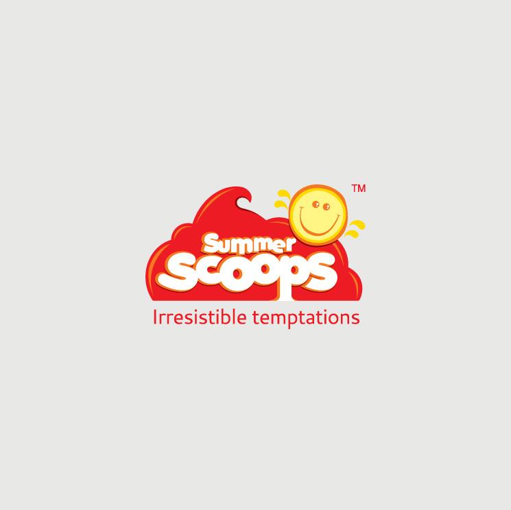 Scoops Ice Cream Logo - Summer Scoops