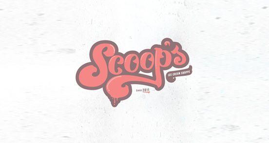 Scoops Ice Cream Logo - Scoop's Ice Cream Shoppe | Logo Design | The Design Inspiration
