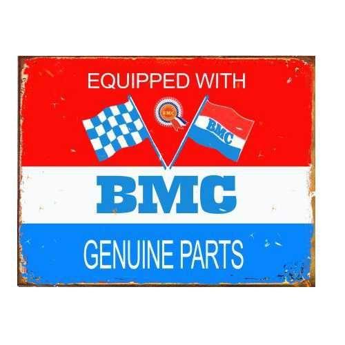 British Motor Company Logo - BMC Genuine Parts Reproduction Tin Sign. Mainly Nostalgic. Retro