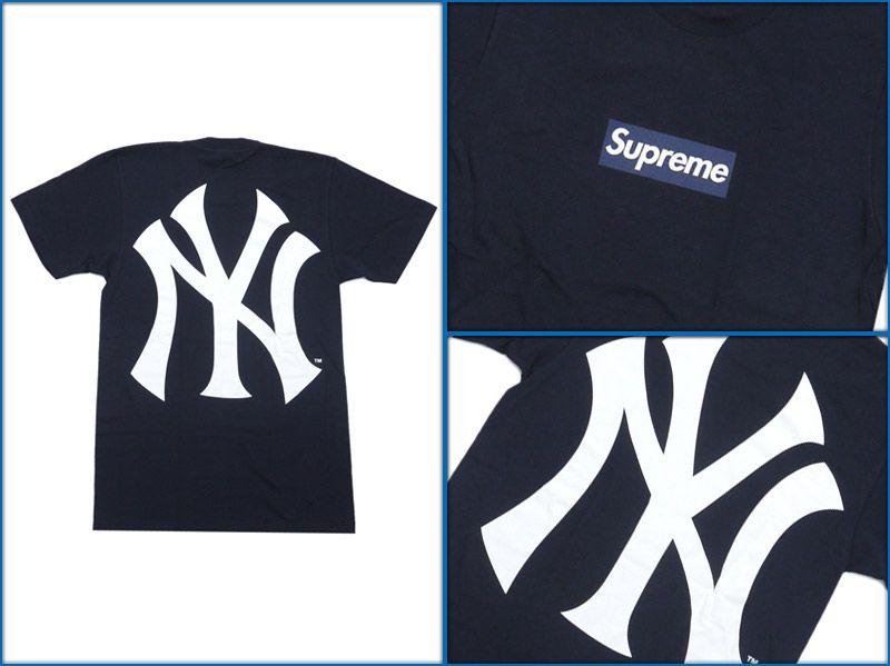 Yankees Supreme Box Logo - Supreme yankees box Logos