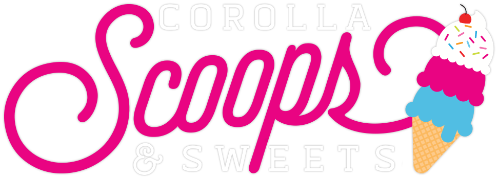 Scoops Ice Cream Logo - Corolla Scoops & Sweets Cream, Milkshakes, Candy OBX