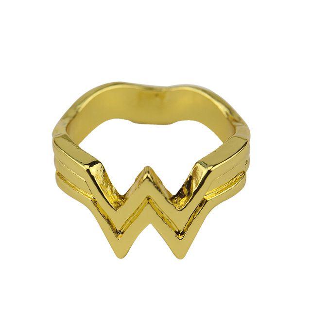 Wonder Women Logo - Wonder Women Stacking Ring Superhero 3D Wonder Woman Logo Geeky ...