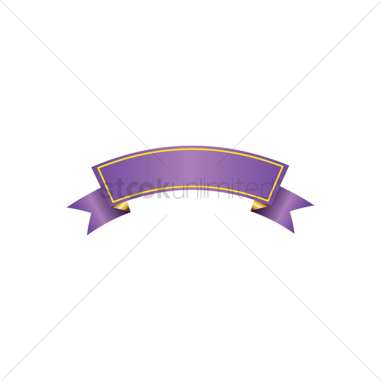 Purple Ribbon Logo - Purple ribbon banner design Vector Image - 1987762 | StockUnlimited