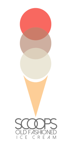 Scoops Ice Cream Logo - Scoops Old Fashioned Ice Cream (logo) - I enjoyed creating this one ...