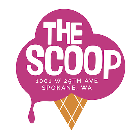 Scoops Ice Cream Logo - LOCATION & HOURS — The Scoop Spokane