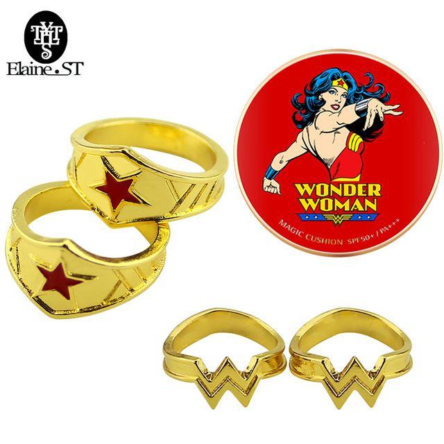 Wonder Women Logo - Free shipping DC comics Wonder woman Ring 2 styles wonder women logo