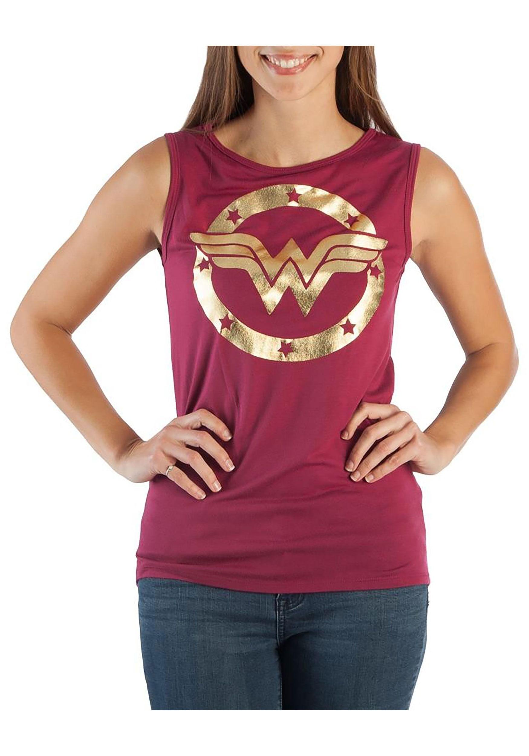 Wonder Women Logo - DC Comics Wonder Woman Logo Hi Lo Tank Top For Women