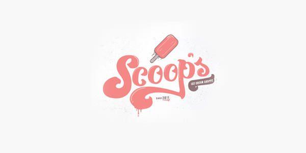Scoops Ice Cream Logo - 30 Ice Cream Logo Design Examples for Inspiration