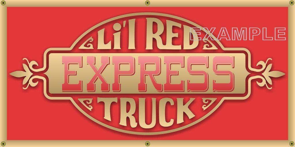 Old Red Dodge Logo - DODGE LIL RED EXPRESS TRUCK DOOR GRAPHIC VINTAGE OLD SCHOOL SIGN