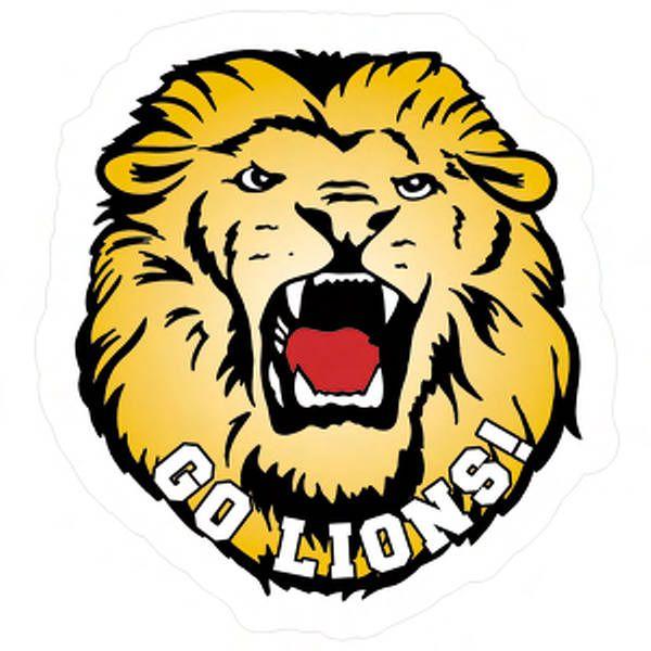High School Lion Mascot Logo - Athletic County School District