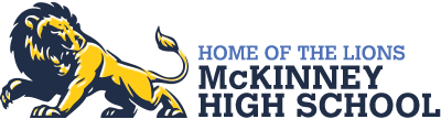 High School Lion Mascot Logo - McKinney High School. Home of the Proud Lions