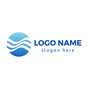 Circle Wave Logo - Free Wave Logo Designs | DesignEvo Logo Maker