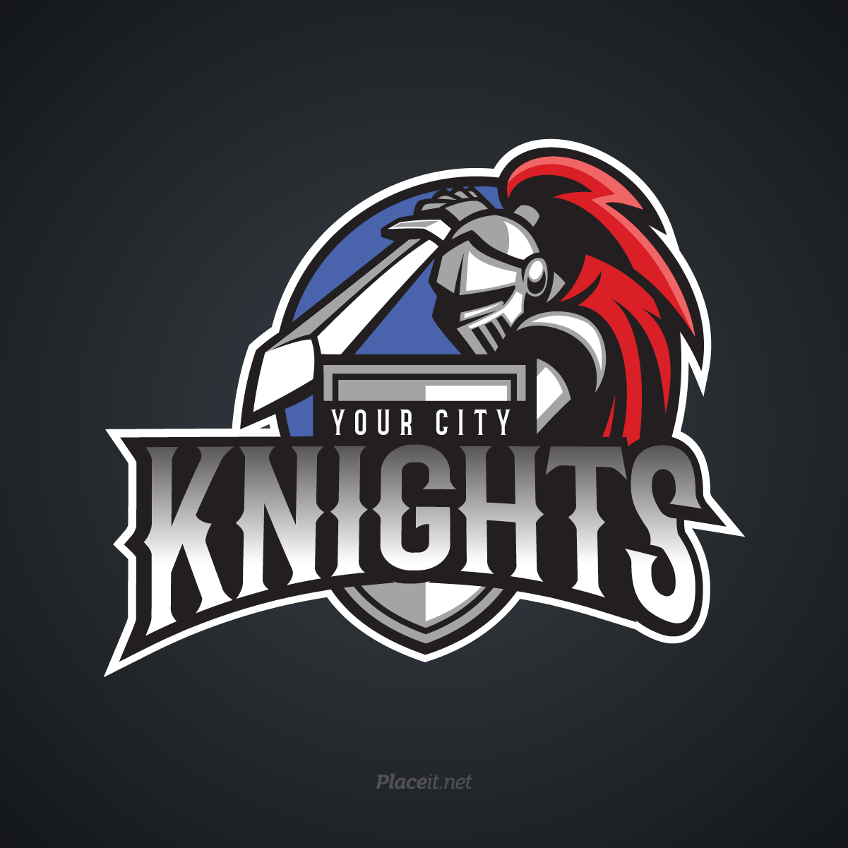 Knights Sports Logo - Dribbble - knights_sports_logo.png by Placeit