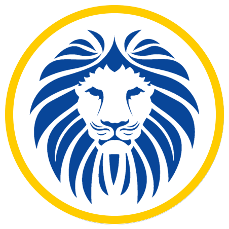 High School Lion Mascot Logo - Lincoln High School. San José, California