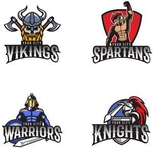 Knights Sports Logo - Human Characters Sports Logo Vector (.AI, .EPS) Free Download