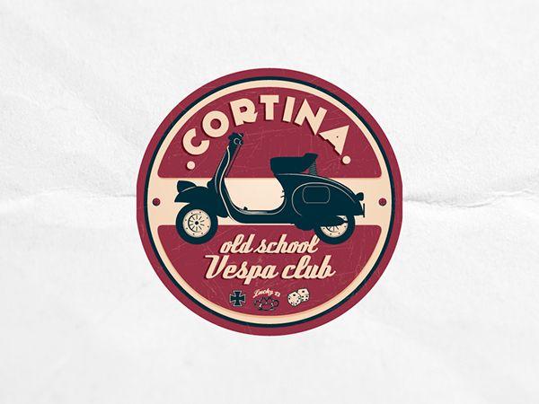Old Vespa Logo - Logo design | Cortina old school Vespa club on Behance
