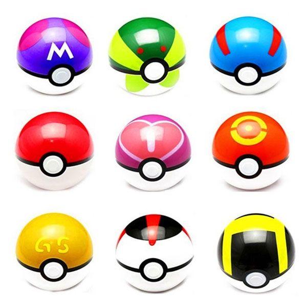 Black and Yellow Sphere Logo - 7cm Pokemon Ball Anime Action Figure Collection Toy Cosplay Prop ...