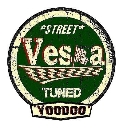 Old Vespa Logo - VESPA SCOOTER RACE RETRO SURF VW STICKER OLD SCHOOL VINTAGE | eBay ...