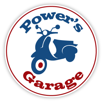 Old Vespa Logo - Powers Garage - Classic Scooter Specialists - Vespa Restorations :: Home