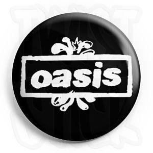 Oasis Logo - Oasis Splash Logo Britpop Gallagher Button Badge, Fridge
