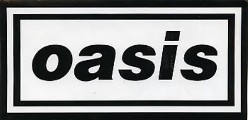 Oasis Logo - Oasis (UK) Logo Sticker UK Promo memorabilia PROMO STICKER