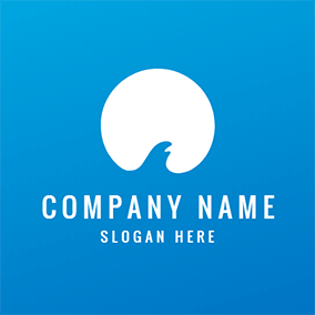 Blue and White Wave Logo - Free Wave Logo Designs. DesignEvo Logo Maker