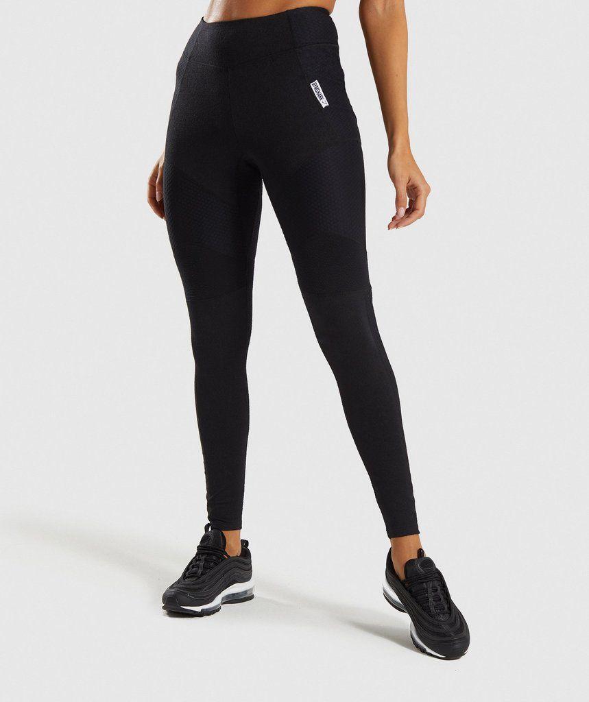 Leg Piece Black and White Logo - Women's Workout & Gym Pants | Workout Clothes | Gymshark