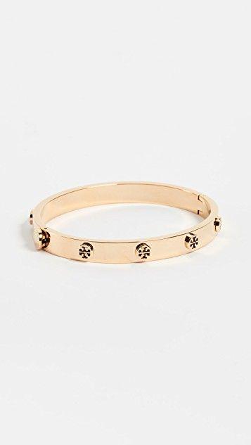 The Tory Burch Logo - Tory Burch Logo Stud Hinge Bracelet