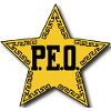 PEO Logo - Women helping women reach for the stars. P.E.O. International
