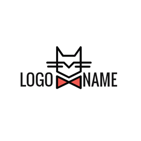 Abstract Cat Logo - Abstract Black Cat logo design. Cat Logo. Logos, Logo design, Cat logo