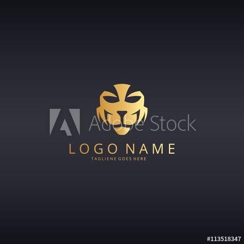 Abstract Cat Logo - Abstract cat head. Cat logo template this stock vector