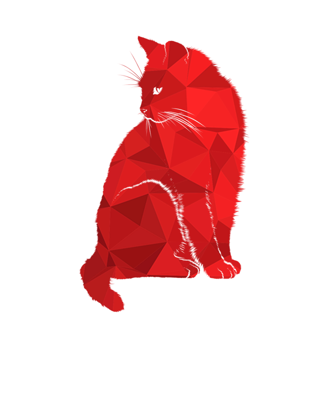 Abstract Cat Logo - Cat,red cat,pink cat,cat miror poly,poly - free photo from needpix.com