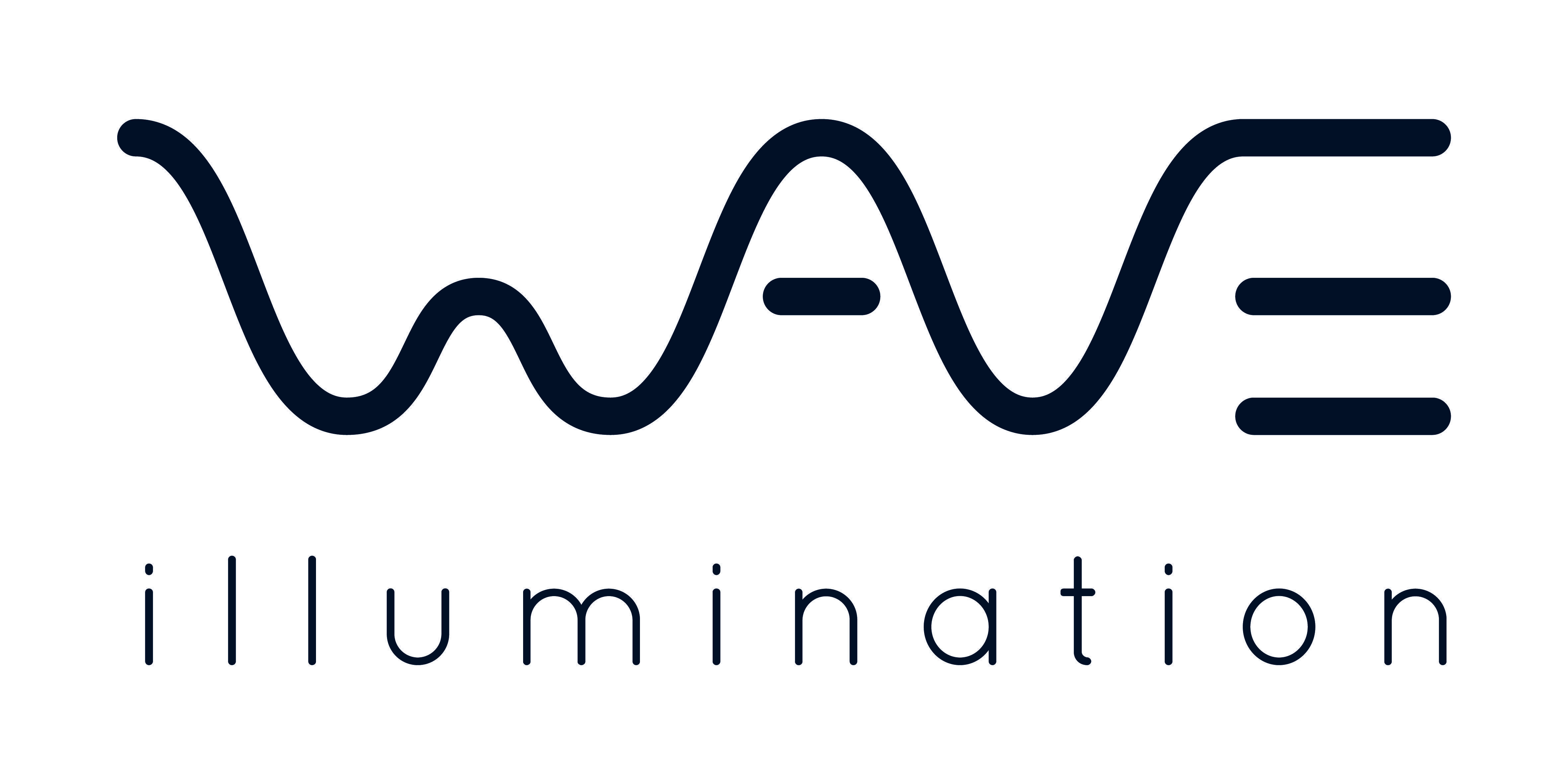Blue and White Wave Logo - Wave Logo - Wave Illumination