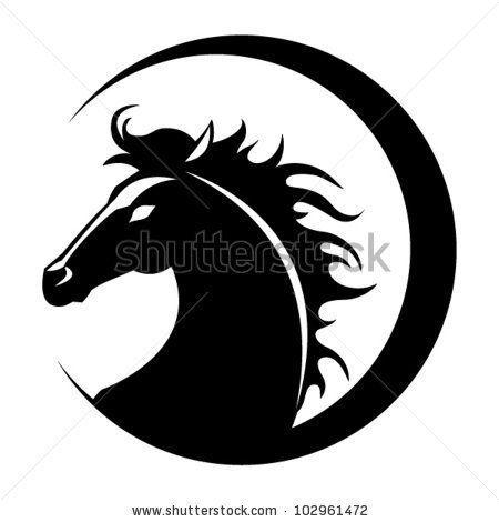 Horse in Circle Logo - stock vector : The stylized head of a horse | equestrian | Horses ...