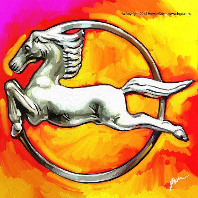 Horse in Circle Logo - Pop Art Deco horse circle painting | See more of my art at w… | Flickr