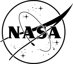 Black NASA Logo - NASA logo black or white vinyl sticker for cars or laptops