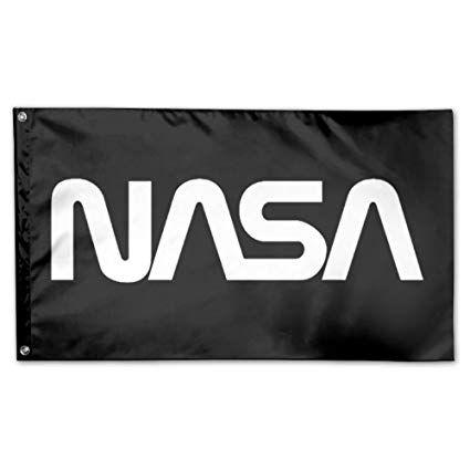 Black NASA Logo - Amazon.com : UDSNIS NASA Logo Garden Flag 3 X 5 Flag For House ...