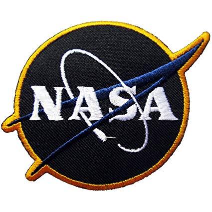 NASA Black Logo - Amazon.com: NASA Logos Iron on Patches #Black 2