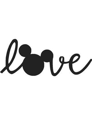 Mickey Mouse Love Logo - Amazing Deals on Love Mickey Mouse Vinyl Decal Disney Decal Yeti Cup ...