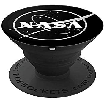 Black NASA Logo - Amazon.com: NASA Logo in Black, White and Grey - PopSockets Grip and ...