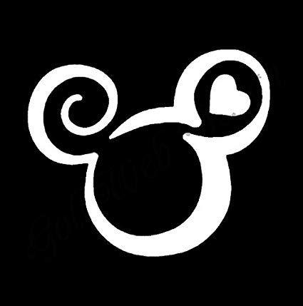 Mickey Mouse Love Logo - Amazon.com: Mickey Mouse Love Ears Decal Vinyl Sticker|Cars Trucks ...
