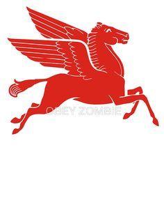 Horse with Wings Logo - 112 Best Mobil Pegasus images | Old gas stations, Cars, Filling station